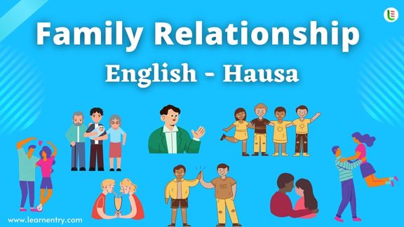 Family Relationship names in Hausa and English - Common Hausa Vocabulary