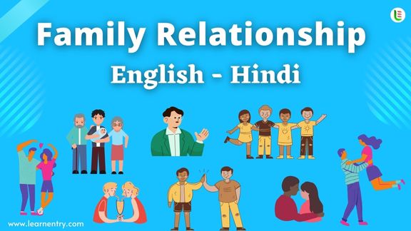 Family Relationship names in Hindi and English - Common Hindi Vocabulary