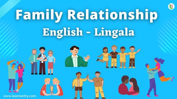 Family Relationship names in Lingala and English - Common Lingala Vocabulary