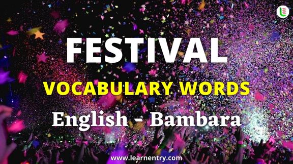 Festival names in Bambara and English - Common Bambara Vocabulary