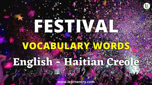 Festival names in Haitian creole and English - Common Haitian creole Vocabulary