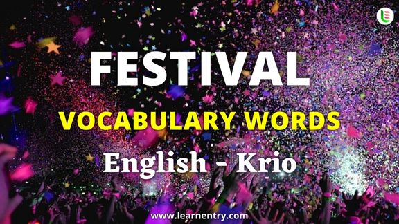 Festival names in Krio and English - Common Krio Vocabulary