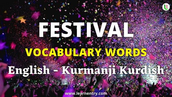 Festival names in Kurmanji kurdish and English - Common Kurmanji kurdish Vocabulary