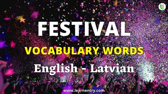 Festival names in Latvian and English - Common Latvian Vocabulary