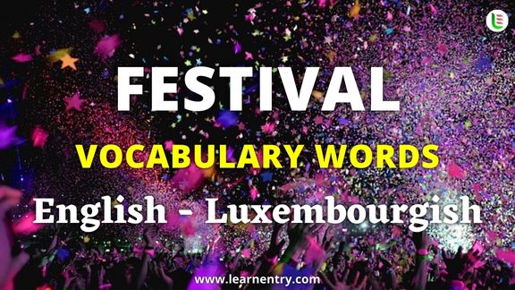 Festival names in Luxembourgish and English - Common Luxembourgish Vocabulary