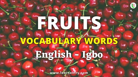 Fruits names in Igbo and English