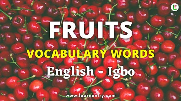 Fruits names in Igbo and English - Common Igbo Vocabulary