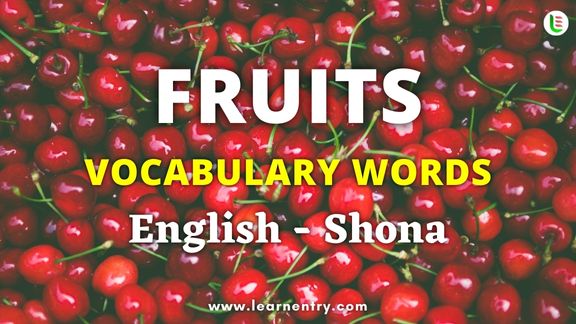 Fruits names in Shona and English