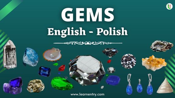 Gems vocabulary words in Polish and English - Common Polish Vocabulary