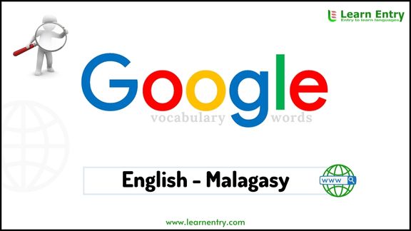 Google vocabulary words in Malagasy and English