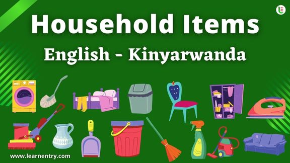 Household items names in Kinyarwanda and English