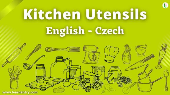 Kitchen utensils names in Czech and English - Common Czech Vocabulary