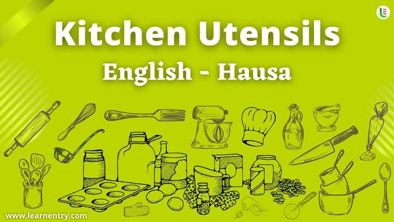 Kitchen utensils names in Hausa and English - Common Hausa Vocabulary