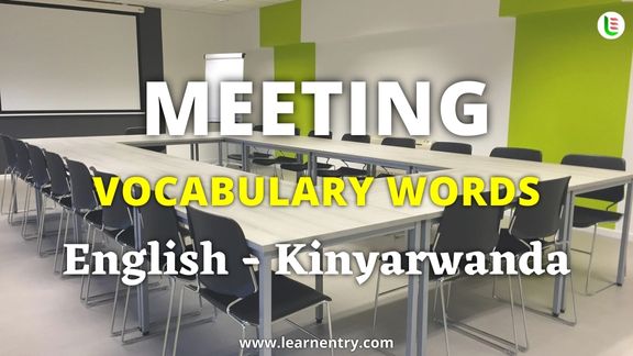 Meeting vocabulary words in Kinyarwanda and English - Common Kinyarwanda Vocabulary