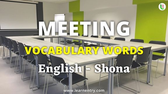 Meeting vocabulary words in Shona and English - Common Shona Vocabulary