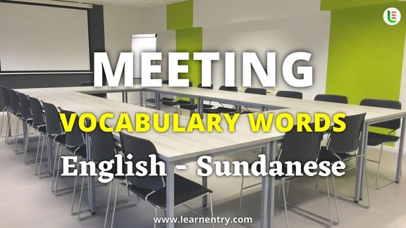 Meeting vocabulary words in Sundanese and English - Common Sundanese Vocabulary