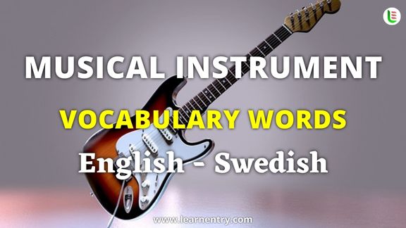 Musical Instrument names in Swedish and English - Common Swedish Vocabulary