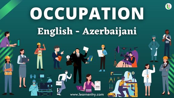 Occupation names in Azerbaijani and English