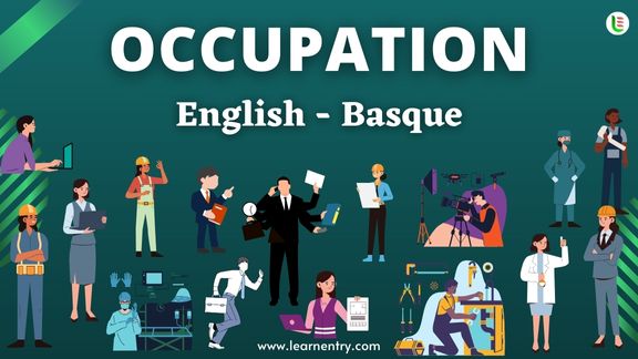Occupation names in Basque and English