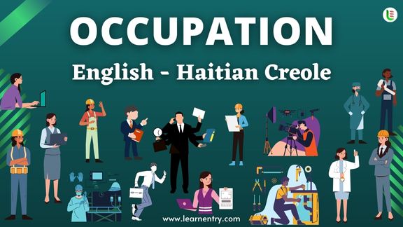 Occupation names in Haitian creole and English