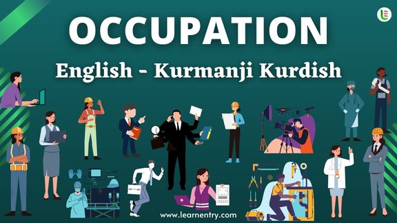 Occupation names in Kurmanji kurdish and English - Common Kurmanji kurdish Vocabulary
