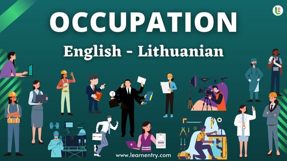 Occupation names in Lithuanian and English