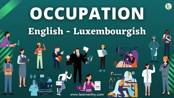 Occupation names in Luxembourgish and English - Common Luxembourgish Vocabulary