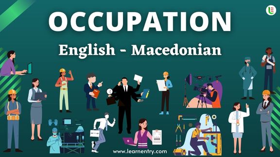Occupation names in Macedonian and English