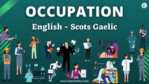 Occupation names in Scots gaelic and English - Common Scots gaelic Vocabulary