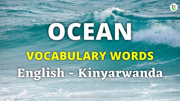 Ocean vocabulary words in Kinyarwanda and English - Common Kinyarwanda Vocabulary