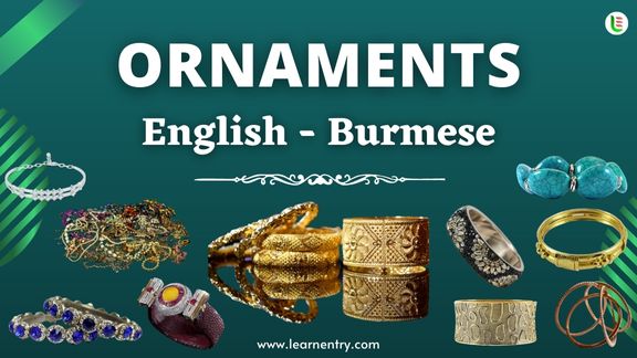 Ornaments names in Burmese and English