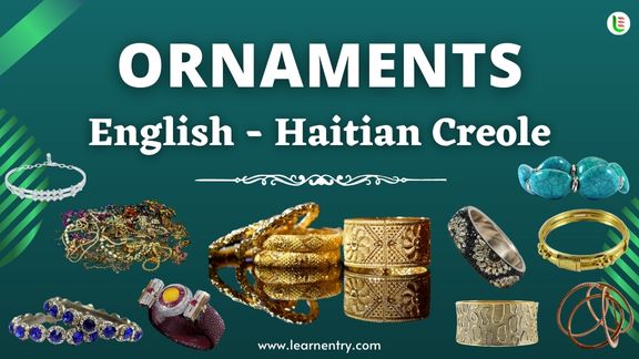Ornaments names in Haitian creole and English - Common Haitian creole Vocabulary