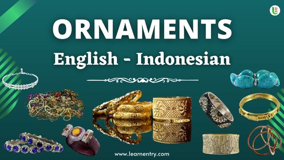 Ornaments names in Indonesian and English