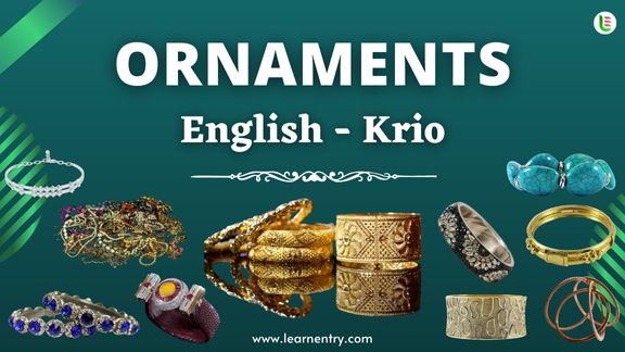 Ornaments names in Krio and English