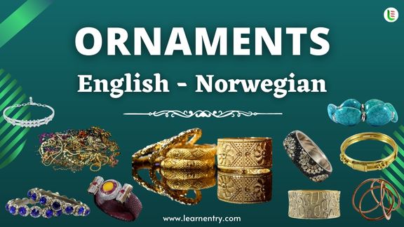 Ornaments names in Norwegian and English