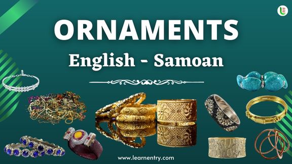 Ornaments names in Samoan and English