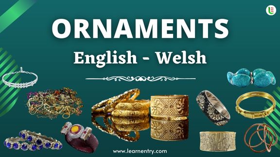 Ornaments names in Welsh and English - Common Welsh Vocabulary