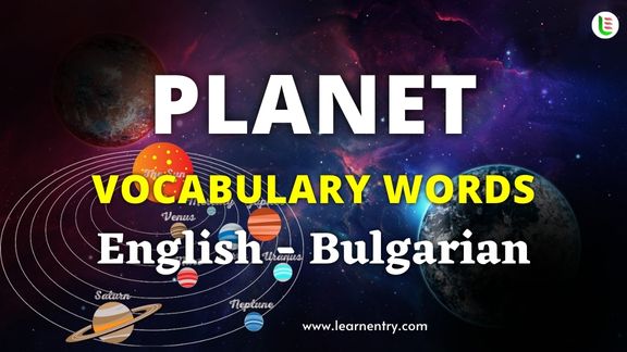 Planet names in Bulgarian and English