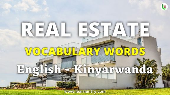 Real Estate vocabulary words in Kinyarwanda and English - Common Kinyarwanda Vocabulary