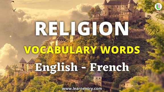 Religion vocabulary words in French and English - Common French Vocabulary