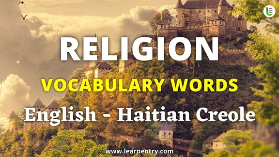 Religion vocabulary words in Haitian creole and English