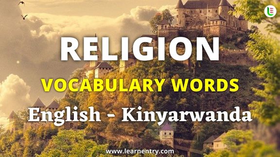 Religion vocabulary words in Kinyarwanda and English