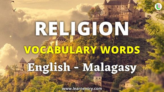 Religion vocabulary words in Malagasy and English