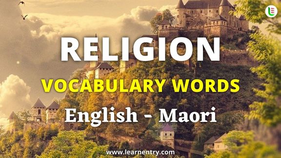 Religion vocabulary words in Maori and English