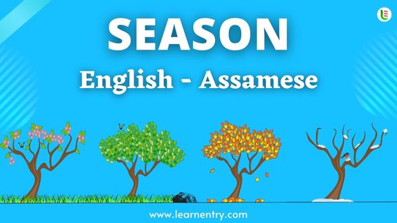 Season names in Assamese and English