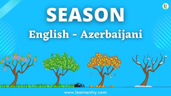 Season names in Azerbaijani and English - Common Azerbaijani Vocabulary