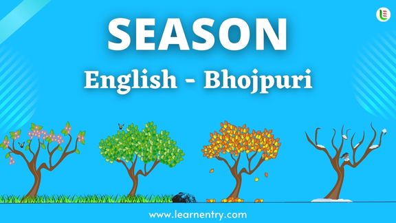 Season names in Bhojpuri and English - Common Bhojpuri Vocabulary