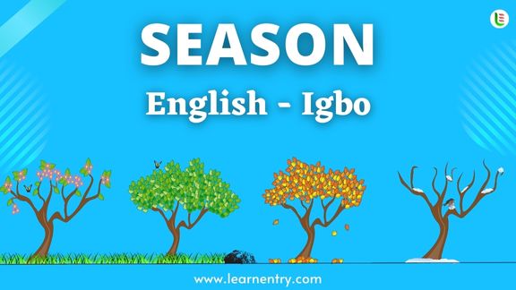 Season names in Igbo and English - Common Igbo Vocabulary