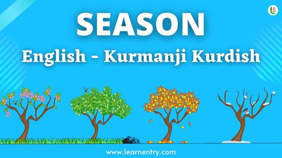 Season names in Kurmanji kurdish and English