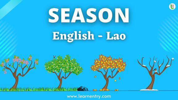 Season names in Lao and English